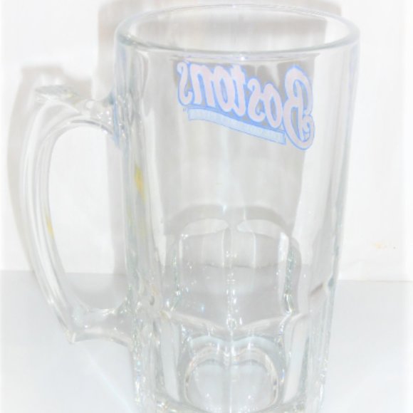 8" Tall Boston's The Gourmet Pizza THICK & HEAVY Mug Beer Mug Drinking Glass - Picture 3 of 6